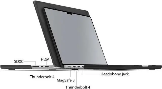 Alt view image 5 of 7 - BONAEVER Compatible with MacBook Pro 14 inch Case 2023 2022 2021 Release M2 A2779 A2442 M1 Pro/Max Chip with Touch ID Hard Shell Case with Keyboard Cover
