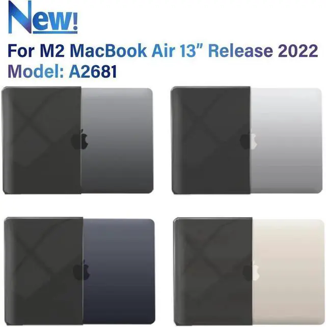 Alt view image 4 of 7 - BONAEVER For MacBook Air 13 inch Case 2025 2024 2023 2022 M4 A3240 M3 A3113 M2 A2681, Protective Plastic Hard Shell Case & Keyboard Cover