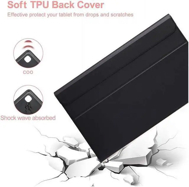 Alt view image 4 of 7 - BONAEVER Touchpad Keyboard Case for Xiaomi Redmi Pad 10.61 inch 2022 Wireless Keyboard Cover with Trackpad & Pencil Holder