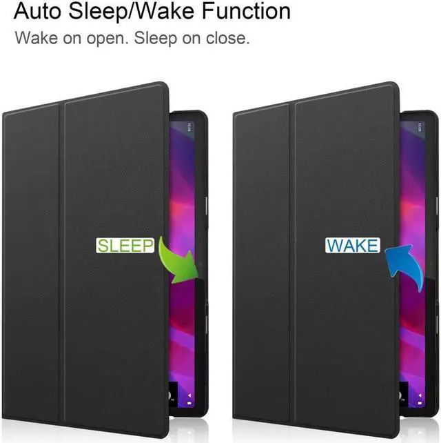 Alt view image 4 of 7 - BONAEVER Case For Lenovo Yoga Tab 11 2021 Ultra Slim Smart Shell Stand Cover Case for Lenovo Yoga Tab 11 YT-J706 / YT-J706F with Auto Wake / Sleep