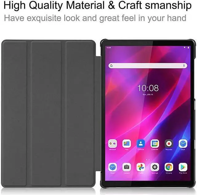 Alt view image 4 of 7 - BONAEVER Case For Lenovo Tab K10 Case 10.3 inch 2021 Model TB-X6C6F / TB-X6C6X / TB-X6C6NBF Slim Smart Cover Stand andard Shell
