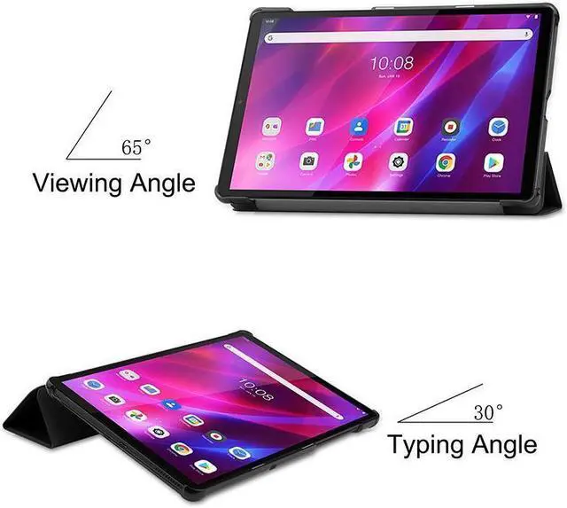 Alt view image 7 of 7 - BONAEVER Case For Lenovo Tab K10 Case 10.3 inch 2021 Model TB-X6C6F / TB-X6C6X / TB-X6C6NBF Slim Smart Cover Stand andard Shell