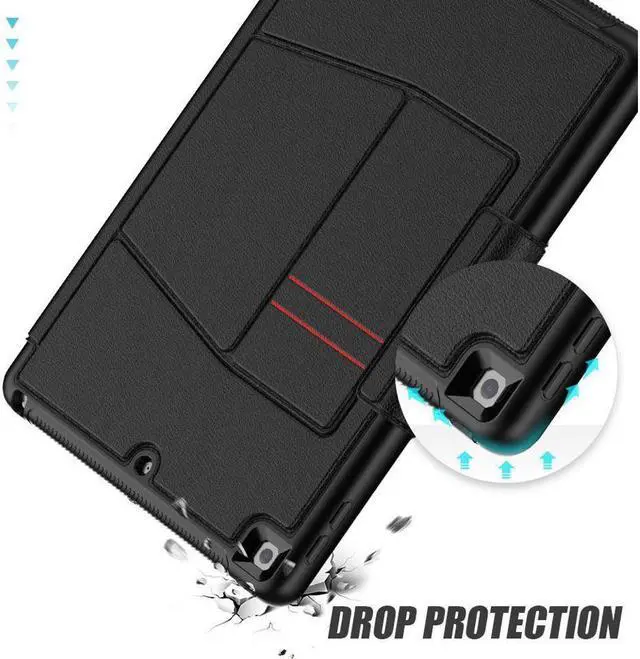 Alt view image 6 of 7 - BONAEVER For iPad 9th 8th 7th Generation 10.2 inch Case [ Standrong Magnetic] Auto Sleep/Wake Drop Proof Cover with [Multi-angle Stand ] Pencil Holder & Card Slot for iPad 10.2 Inch 2021 2020 2019