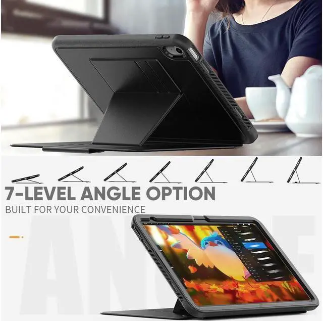 Alt view image 2 of 7 - BONAEVER Magnetic Stand Case for iPad (A16) 11th Generation 11 Inch 2025, iPad 10th Generation 10.9 inch 2022 - Multiple Angles Shockproof Protective Cover with Pencil Holder Card Slot