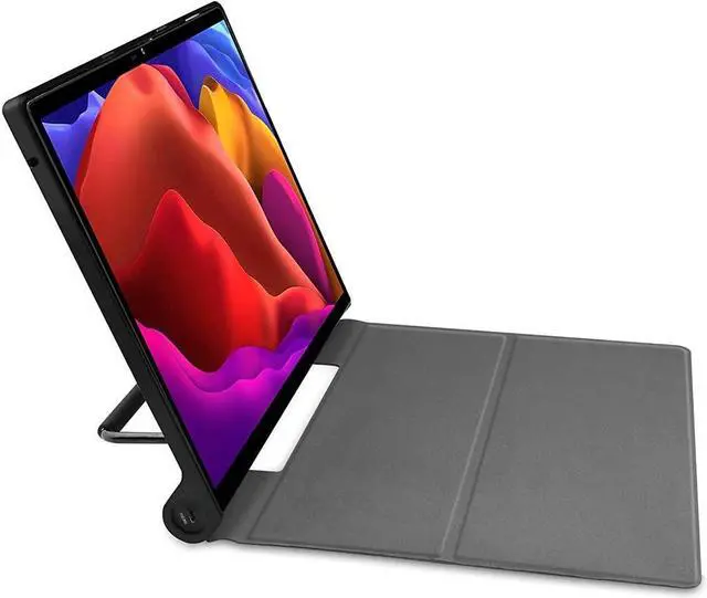 Alt view image 4 of 7 - BONAEVER Case for Lenovo Yoga Pad Pro 13 Inch Model YT-K606 / YT-K606F 2021 Ultra Thin PU Leather Hard Shell Cover with Universal Stylus Pen