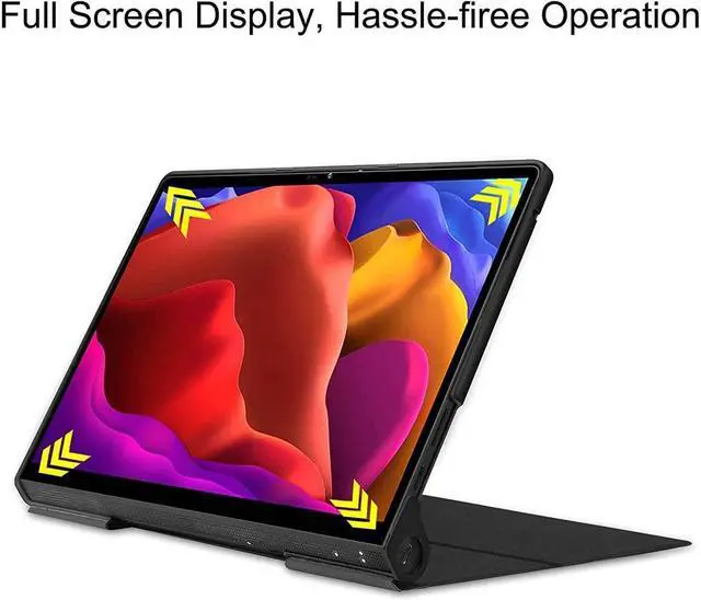 Alt view image 5 of 7 - BONAEVER Case for Lenovo Yoga Pad Pro 13 Inch Model YT-K606 / YT-K606F 2021 Ultra Thin PU Leather Hard Shell Cover with Universal Stylus Pen