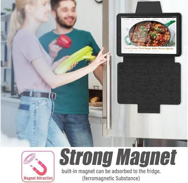 Alt view image 7 of 7 - BONAEVER Magnetic Case for Samsung Galaxy Tab A 10.1 2019 Model SM-T510/T515/T517 Multi-Angle Viewing Smart Protective Stand Cover with Card Slot Auto Wake/Sleep