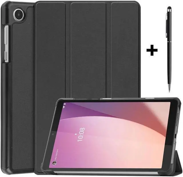 Main image of BONAEVER Case for Lenovo Tab M8 4th Gen 2024 2023 8 inch Tablet Model TB-301XU TB-300FU TB-300XU, Slim Lightweight Stand Hard Shell Protective Cover with Stylus Pen