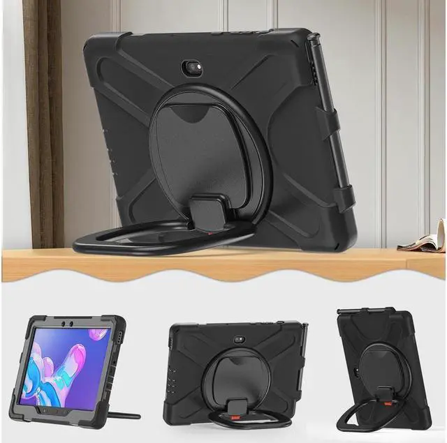 Alt view image 4 of 7 - BONAEVER For Samsung Galaxy Tab Active5 Pro 2025/Active4 Pro 2022/Tab Active Pro 2019 10.1 Inch Case, Heavy Duty Rugged Shockproof Drop Protection Cover with 360 Stand, Hand Strap & Shoulder Strap