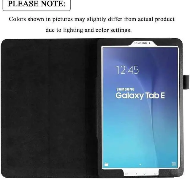 Alt view image 7 of 7 - BONAEVER For Galaxy Tab E 9.6 Case with Universal Stylus Pen - Slim Leather Folio Stand Case Cover for Samsung Galaxy Tab E 9.6 Inch Model SM-T560 SM-T561 SM-T565 SM-T567V