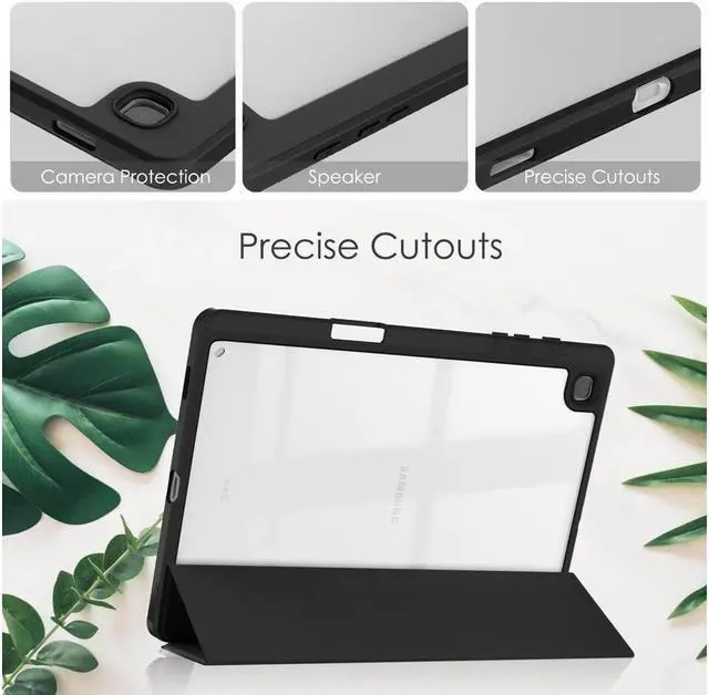 Alt view image 3 of 7 - BONAEVER Slim Case for Samsung Galaxy Tab S6 Lite 10.4 Inch 2022 2020 Model SM-P610/P613/P615/P619 with S Pen Holder Stylus Pen Shockproof Cover with Clear Transparent Back Shell