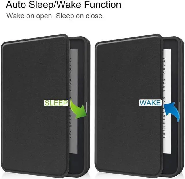 Alt view image 3 of 7 - BONAEVER Case for 6 inch Kobo Clara 2E / Tolino Shine 4 2022 Released Ultra Slim Folio Premium PU Leather Protective Cover with Auto Sleep/Wake Function 2 in 1 Stylus Pen