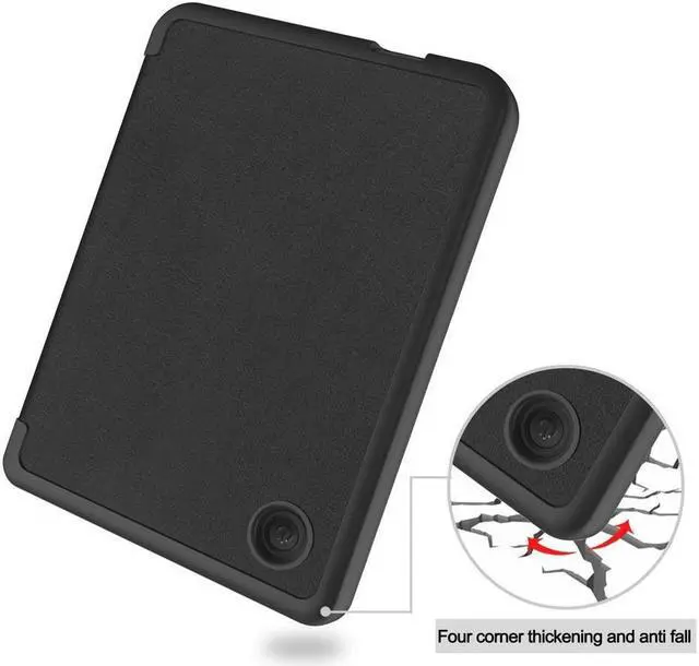 Alt view image 6 of 7 - BONAEVER Case for 6 inch Kobo Clara 2E / Tolino Shine 4 2022 Released Ultra Slim Folio Premium PU Leather Protective Cover with Auto Sleep/Wake Function 2 in 1 Stylus Pen