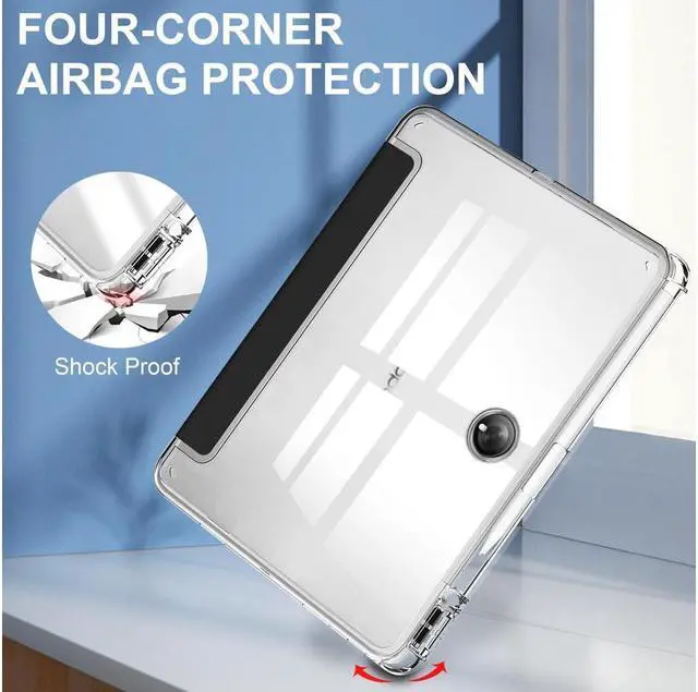 Alt view image 5 of 7 - BONAEVER Protective Case for Oppo OnePlus Pad 11.61 inch / Oppo Pad 2 11.61 inch 2023 with S Pen Holder Transparent Hard Shell Back Trifold Smart Stand Cover with universal Stylus Pen
