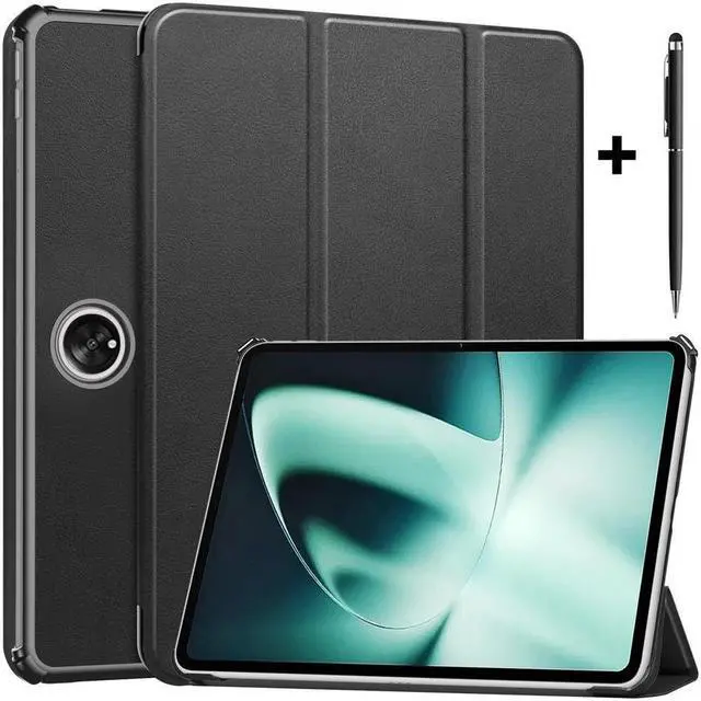 Main image of BONAEVER Case for Oppo OnePlus Pad / Oppo Pad 2 11.61 inch 2023 Tri fold Slim Hard Shell Smart Protective Cover with Multi-Angle Stand Universal Stylus Pen