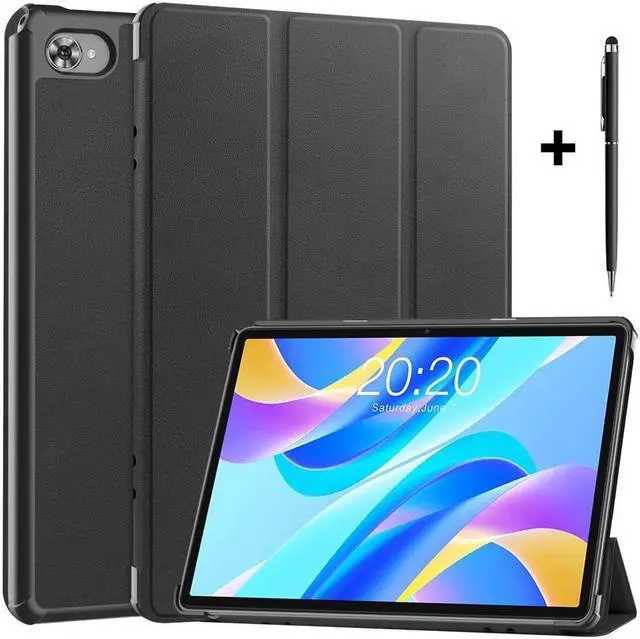 Main image of BONAEVER Case for Tecla Stand M40 Plus 10.1 inch / P30S 10.1 inch / P40HD 10.1 inch Tri fold Slim Hard Shell Smart Protective Cover with Multi-Angle Stand Universal Stylus Pen
