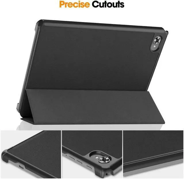 Alt view image 5 of 7 - BONAEVER Case for Tecla Stand M40 Plus 10.1 inch / P30S 10.1 inch / P40HD 10.1 inch Tri fold Slim Hard Shell Smart Protective Cover with Multi-Angle Stand Universal Stylus Pen