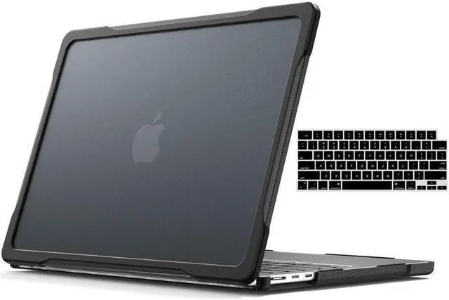 Main image of BONAEVER Compatible with MacBook Air 13.6 inch 2022 2023 2024 2025 Release A3240 M4 A3113 M3 A2681 M2, Rugged Hard Shell Shockproof Cover with Keyboard Skin