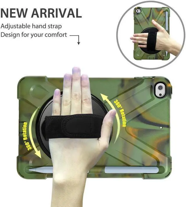 Alt view image 2 of 7 - BONAEVER Case For iPad Mini 5 2019 Mini 4 2015 with Pencil Holder Shockproof Cover with Stand and & Shoulder Standrip for iPad Mini 5th Mini 4th Gen