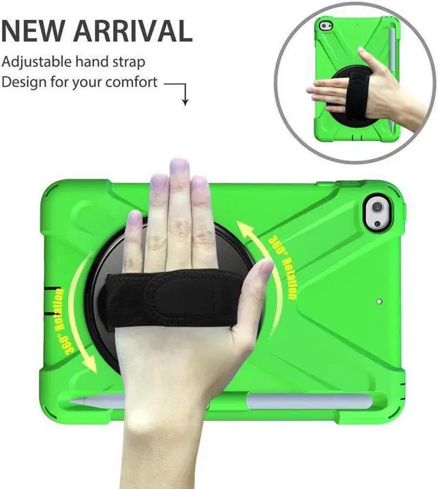 Alt view image 3 of 7 - BONAEVER Case For iPad Mini 5 2019 Mini 4 2015 with Pencil Holder Shockproof Cover with Stand and & Shoulder Standrip for iPad Mini 5th Mini 4th Gen