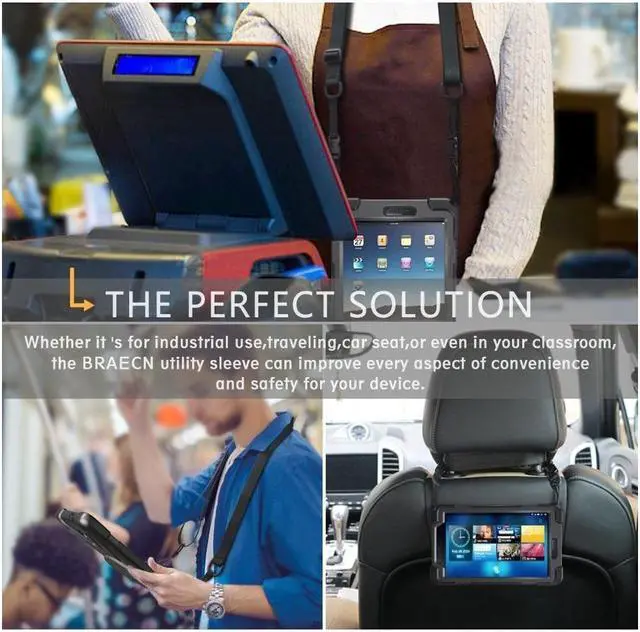 Alt view image 2 of 7 - BONAEVER For Samsung Galaxy Tab S4 10.5 inch 2018 Case Model SM-T830/T835/T837 ShockProof Cover with 360 Degree Stand and /Hand Strap/Shoulder Strap