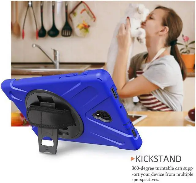 Alt view image 5 of 7 - BONAEVER For Samsung Galaxy Tab A 10.5 inch Case 2018 Model SM-T590 / SM-T595 / SM-T597 Shockproof Protective Cover with Stand and & Shoulder Strap