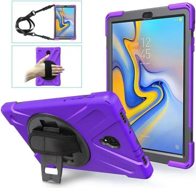 Main image of BONAEVER For Samsung Galaxy Tab A 10.5 inch Case 2018 Model SM-T590 / SM-T595 / SM-T597 Shockproof Protective Cover with Stand and & Shoulder Strap