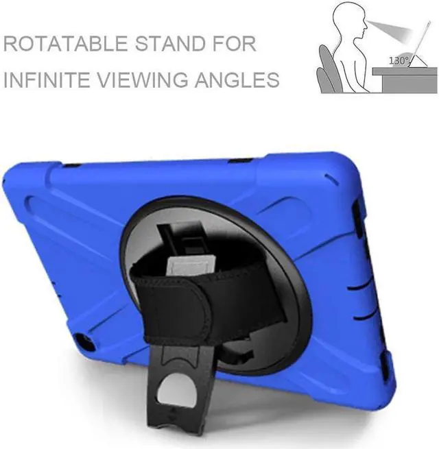 Alt view image 2 of 7 - BONAEVER For Samsung Galaxy Tab A 10.1 inch 2019 Case Model SM-T510 T515 T517 Shockproof Protective Cover with Hand Strap Stand Shoulder Strap
