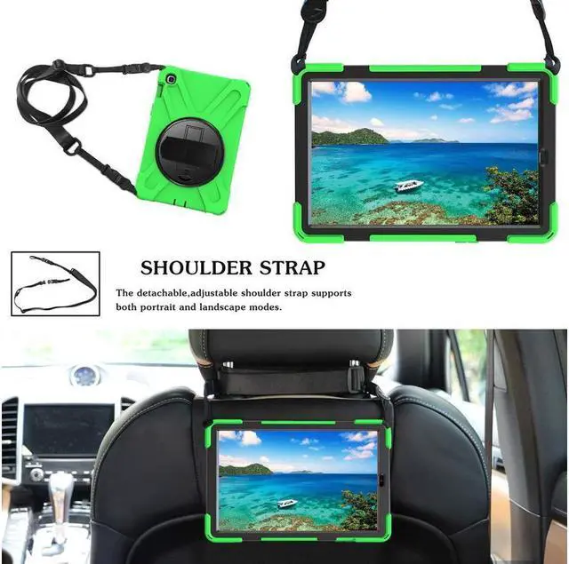 Alt view image 3 of 7 - BONAEVER For Samsung Galaxy Tab S5e 10.5 Inch 2019 SM-T720 T725 T727 Case Shockproof Cover with Hand Strap Stand and Shoulder Strap