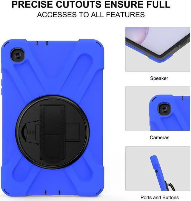 Alt view image 5 of 6 - BONAEVER Shockproof Case for Galaxy Tab A 8.4 Inch 2020 Model SM-T307 SM-T307U Verizon/T-Mobile/Sprint/AT&T Protective Stand Cover + H & Shoulder Strap