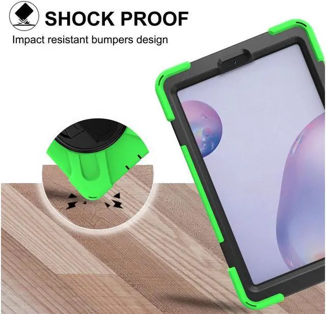 Alt view image 5 of 7 - BONAEVER Shockproof Case for Galaxy Tab A 8.4 Inch 2020 Model SM-T307 SM-T307U Verizon/T-Mobile/Sprint/AT&T Protective Stand Cover + H & Shoulder Strap