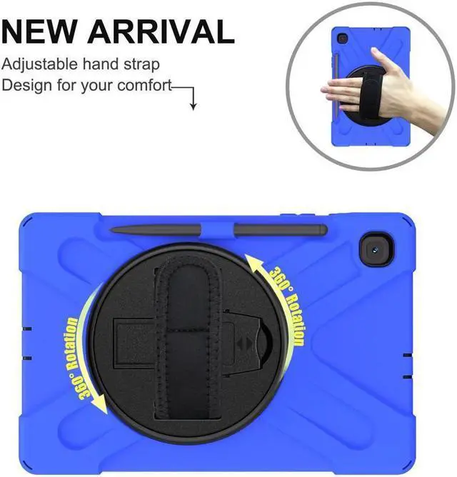 Alt view image 2 of 7 - BONAEVER Case for Samsung Galaxy Tab S6 Lite 10.4 inch 2020 2022 Model SM-P610 P613 P615 P619 Protective Cover with Pencil Stand and & Shoulder Strap