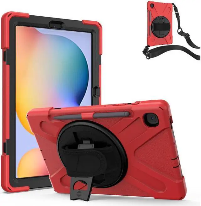 Main image of BONAEVER Case for Samsung Galaxy Tab S6 Lite 10.4 inch 2020 2022 Model SM-P610 P613 P615 P619 Protective Cover with Pencil Stand and & Shoulder Strap