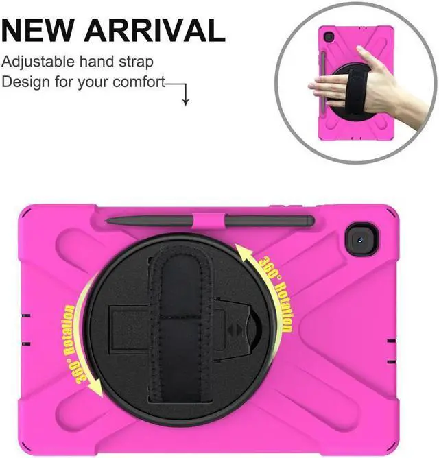 Alt view image 2 of 7 - BONAEVER Case for Samsung Galaxy Tab S6 Lite 10.4 inch 2020 2022 Model SM-P610 P613 P615 P619 Protective Cover with Pencil Stand and & Shoulder Strap