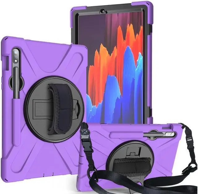Main image of BONAEVER For Galaxy Tab S8 2022 / Tab S7 2020 11 Inch Case SM-X700 SM-706 SM-T870 SM-T875 SM-T878 Shockproof Protective Cover with Pen Holder Shoulder Strap