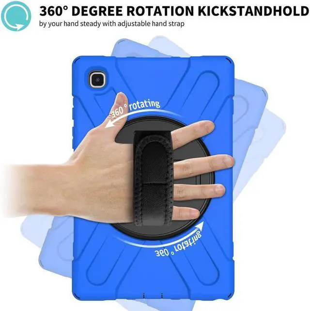 Alt view image 3 of 7 - BONAEVER For Samsung Galaxy Tab A7 10.4 inch 2022 2020 Case SM-T500 SM-T505 SM-T507 SM-T503 SM-509 Shockproof Protective Cover with Hand Strap Stand and Shoulder Strap