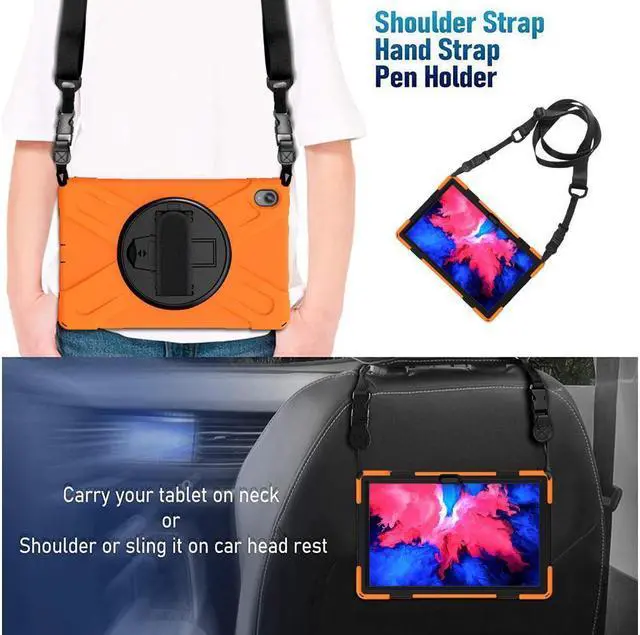 Alt view image 2 of 5 - BONAEVER Case for Lenovo Tab P11 Plus / P11 11 inch 2022 2021 2020 TB-J606F TB-J606X TB-J616F TB-J607F with Stand Shoulder Strap Shockproof Cover