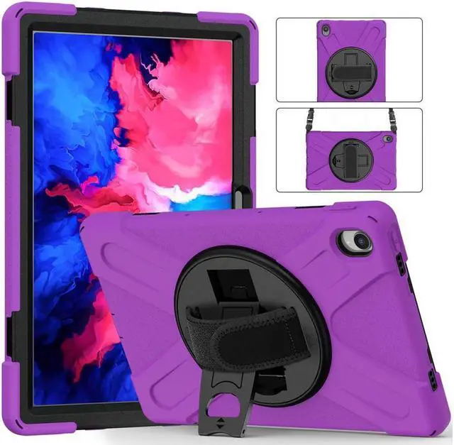 Alt view image 4 of 5 - BONAEVER Case for Lenovo Tab P11 Plus / P11 11 inch 2022 2021 2020 TB-J606F TB-J606X TB-J616F TB-J607F with Stand Shoulder Strap Shockproof Cover