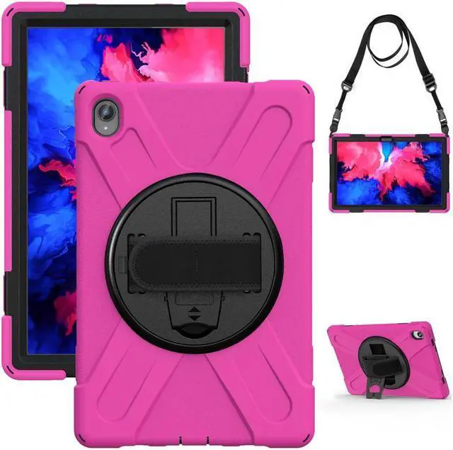 Alt view image 6 of 7 - BONAEVER Case for Lenovo Tab P11 Plus / P11 11 inch 2022 2021 2020 TB-J606F TB-J606X TB-J616F TB-J607F with Stand Shoulder Strap Shockproof Cover
