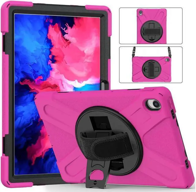 Alt view image 7 of 7 - BONAEVER Case for Lenovo Tab P11 Plus / P11 11 inch 2022 2021 2020 TB-J606F TB-J606X TB-J616F TB-J607F with Stand Shoulder Strap Shockproof Cover