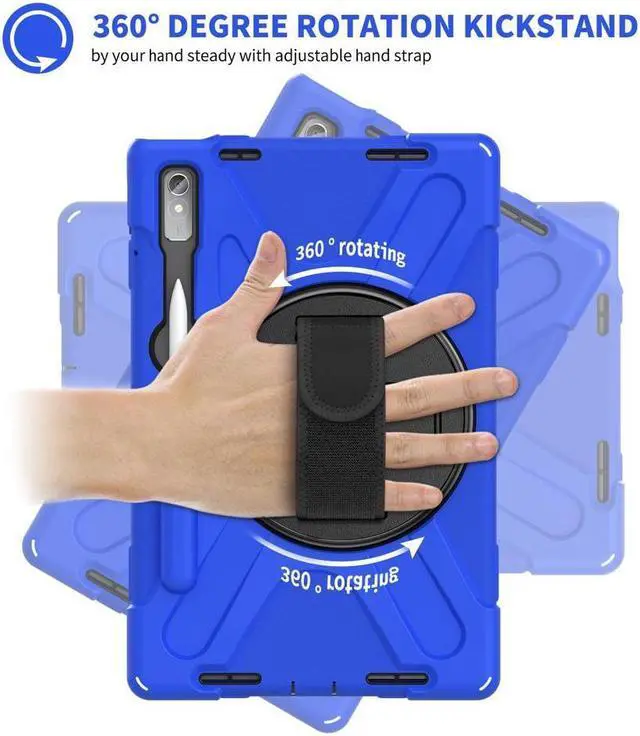 Alt view image 2 of 7 - BONAEVER Case for Lenovo Tab P11 Pro 2nd Gen 11.2 inch 2022 Model TB-132FU TB-138FC with Pencil Holder Stand and & Shoulder Strap Protective Cover