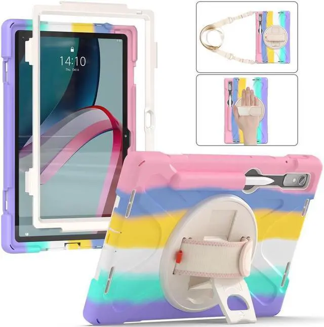 Main image of BONAEVER Case for Lenovo Tab P11 Pro 2nd Gen 11.2 inch 2022 Model TB-132FU TB-138FC with Pencil Holder Stand and & Shoulder Strap Protective Cover
