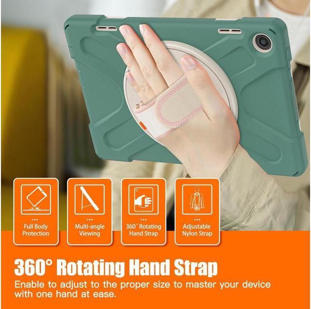 Alt view image 4 of 7 - BONAEVER Case for Lenovo Tab M10 3rd Gen 10.1 inch 2022 Model TB-328FU TB-328XU with Pencil Holder Stand and & Shoulder Strap Protective Cover