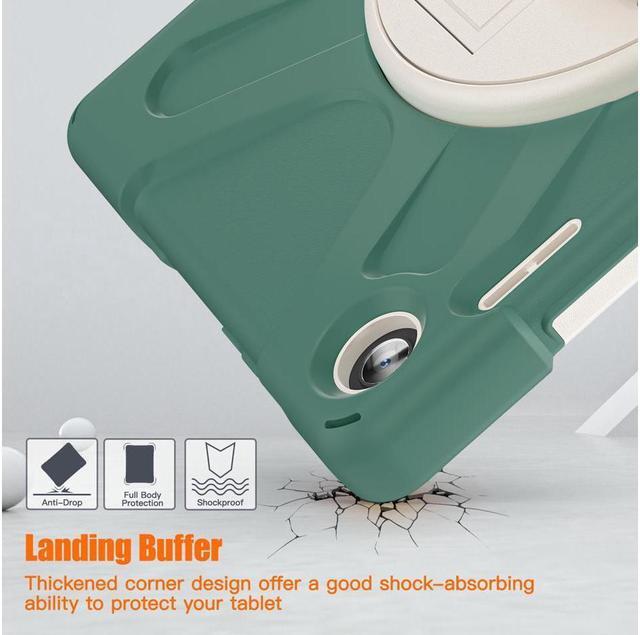 Alt view image 6 of 7 - BONAEVER Case for Lenovo Tab M10 3rd Gen 10.1 inch 2022 Model TB-328FU TB-328XU with Pencil Holder Stand and & Shoulder Strap Protective Cover