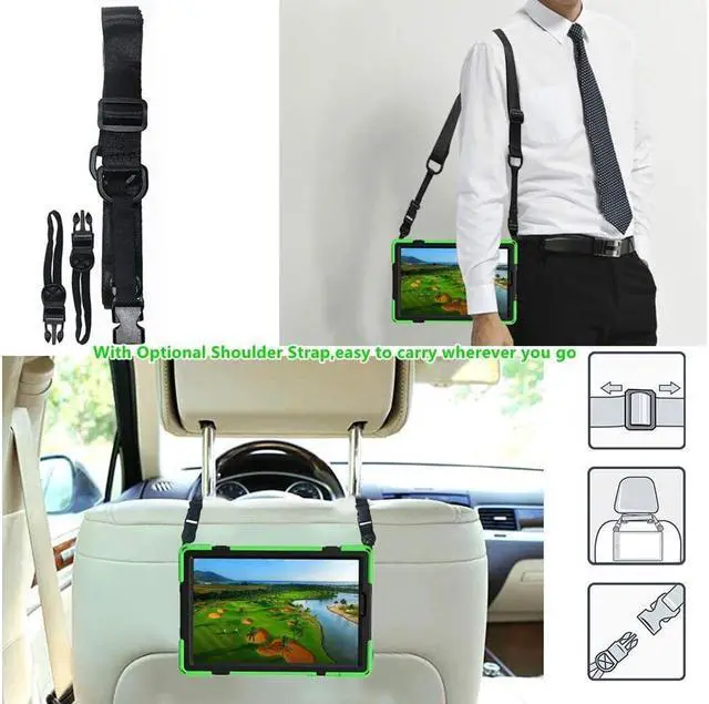 Alt view image 4 of 6 - BONAEVER Case for Lenovo Tab M10 HD 2nd Generation 2020 10.1 Inch TB-X306F / TB-X306X Shoockproof Cover with Hand Strap Stand and Shoulder Belt