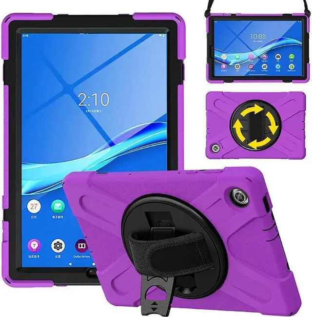 Main image of BONAEVER Case for Lenovo Tab M10 HD 2nd Generation 2020 10.1 Inch TB-X306F / TB-X306X Shoockproof Cover with Hand Strap Stand and Shoulder Belt