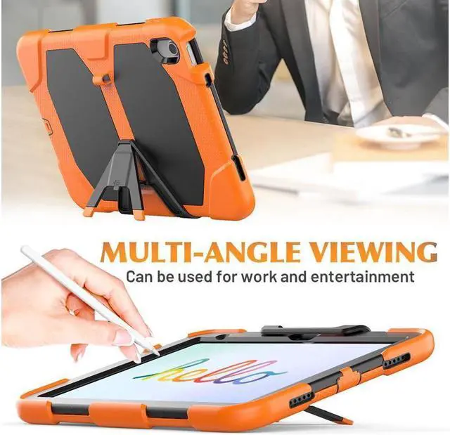Alt view image 3 of 7 - BONAEVER Case for iPad (A16) 11th Generation 11 Inch 2025, iPad 10th Generation 10.9 inch 2022 Shockproof Protective cover with Pencil Holder Stand