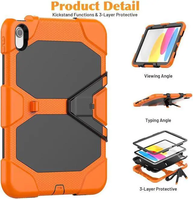 Alt view image 4 of 7 - BONAEVER Case for iPad (A16) 11th Generation 11 Inch 2025, iPad 10th Generation 10.9 inch 2022 Shockproof Protective cover with Pencil Holder Stand