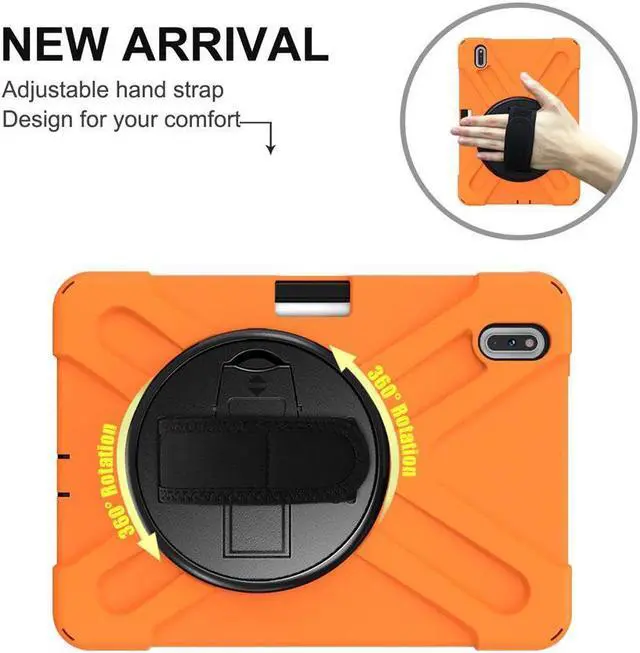 Alt view image 2 of 7 - BONAEVER Case for Huawei MatePad Pro 10.8 Inch Shockproof Rugged Protective Cover with Stand and / Pencil Holder / Hand Strap / Shoulder Strap