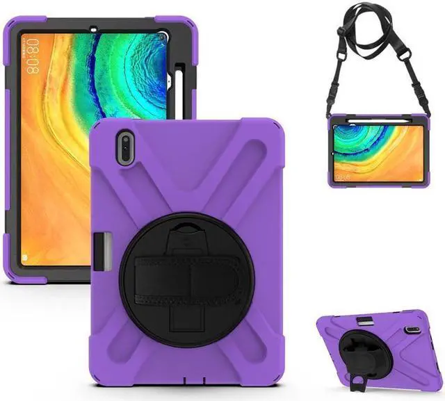 Main image of BONAEVER Case for Huawei MatePad Pro 10.8 Inch Shockproof Rugged Protective Cover with Stand and / Pencil Holder / Hand Strap / Shoulder Strap